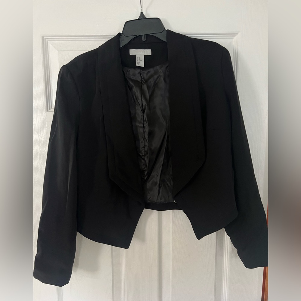 H&M cropped style blazer sz 14